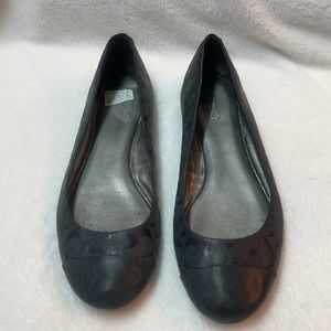 Coach women’s dark grey/black signature shoes